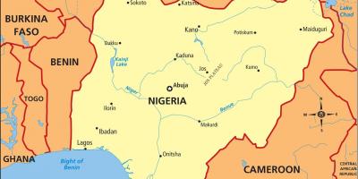 Nigeriji zemljevid