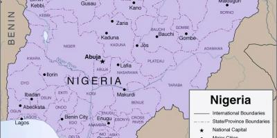 Zemljevid za podrobni nigerija
