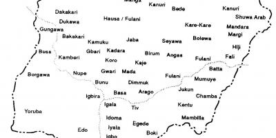 Risanje nigerija zemljevid