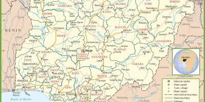 Celoten zemljevid nigerija