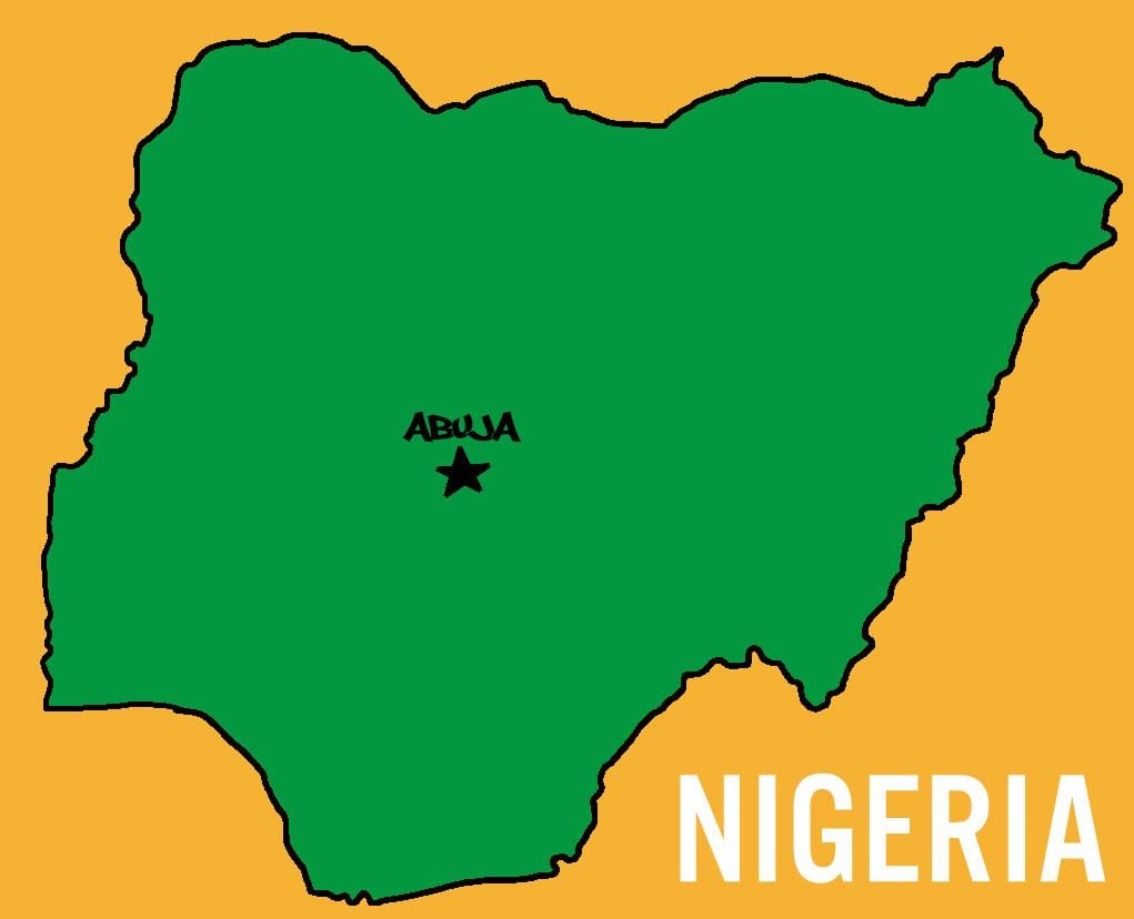 Zemljevid prestolnica nigerije
