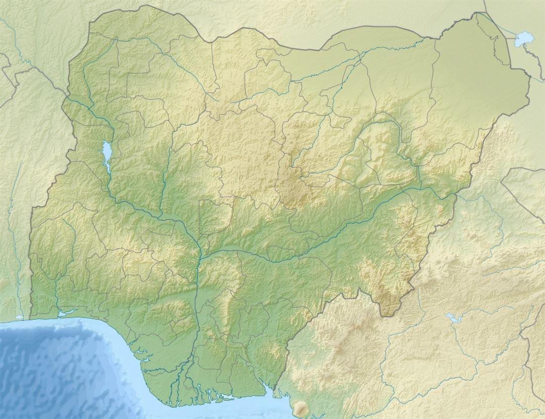 Zemljevid pripravi olajšanje, nigerija