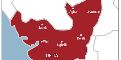 Delta nigerija zemljevid