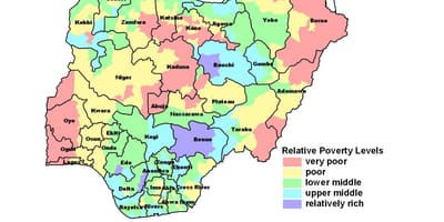 Zemljevid ekonomske nigerija