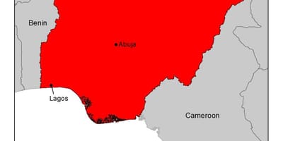 Zemljevid nigerija malarija