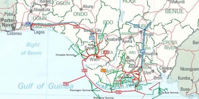 Zemljevid nigerija plinovod 