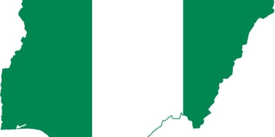 Zemljevid nigerija zastavo
