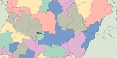 Zemljevid nigerija vektor