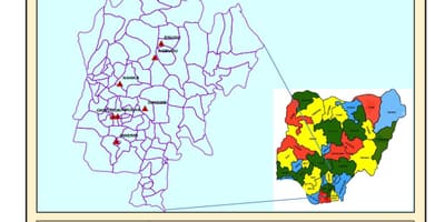 Zemljevid vzhodne nigerija